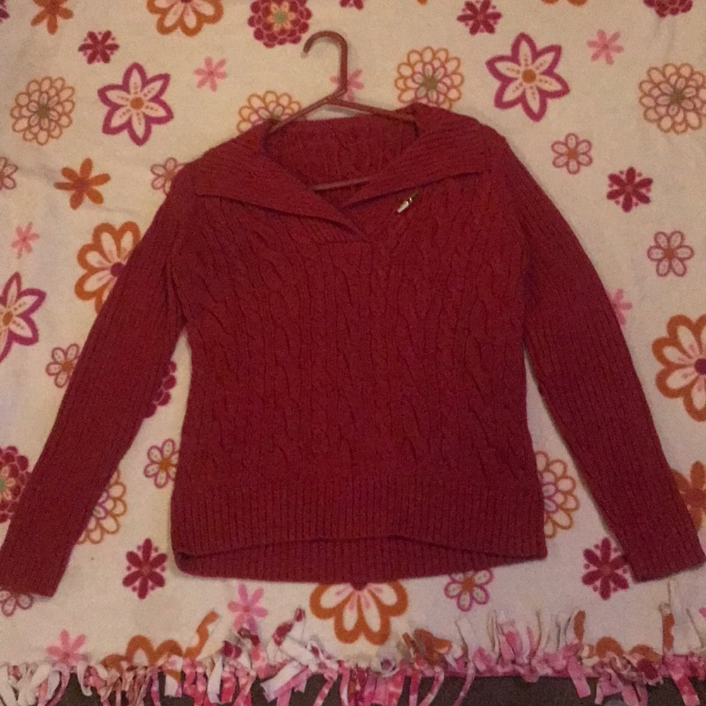Red sweater